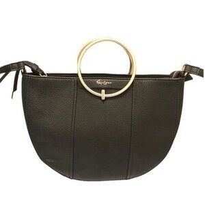 Foley + Corinna black Cresent half moon bag